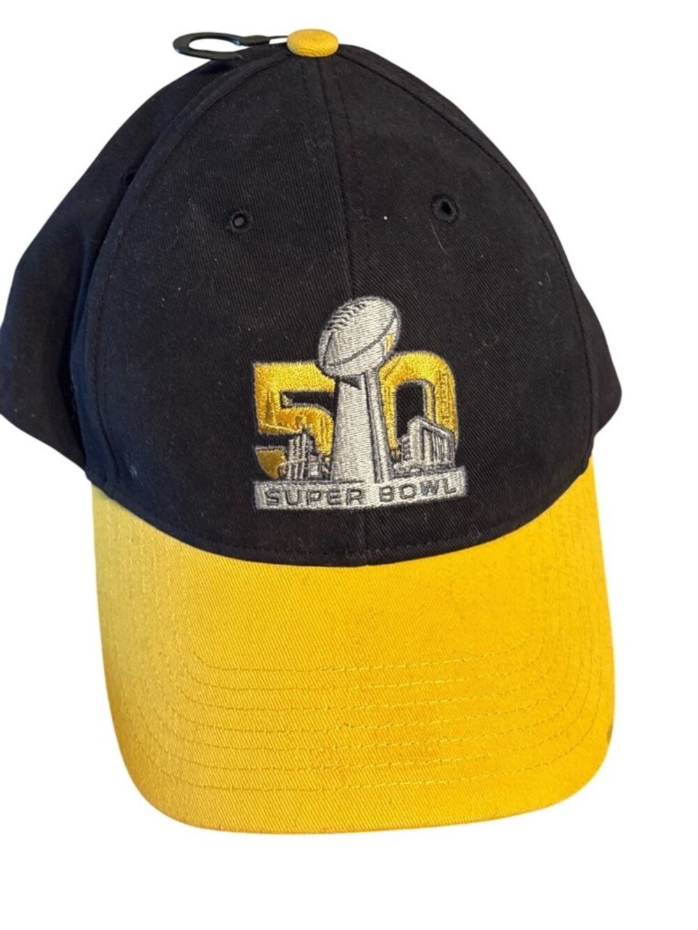 Super Bowl 50 Youth Hat By 47 Brand Black & Yellow Adjustable Cap - Picture 13 of 13
